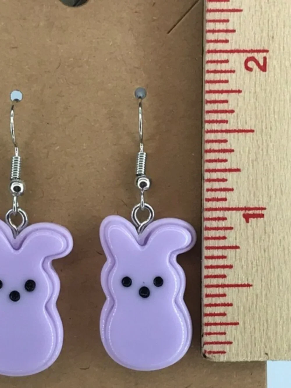 Charming Lavender Peep Easter Bunny Fashion Earrings Fashion Jewelry